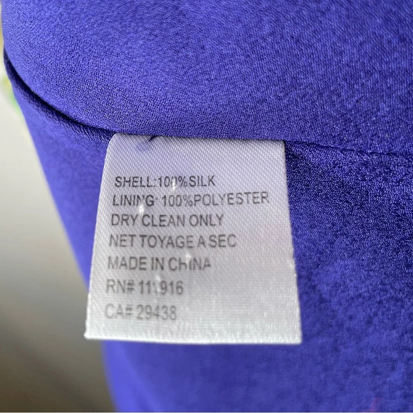 Yumi Kim Jayne Spaghetti Strap Floral Purple 100% Silk Dress Size Small - Picture 6 of 6